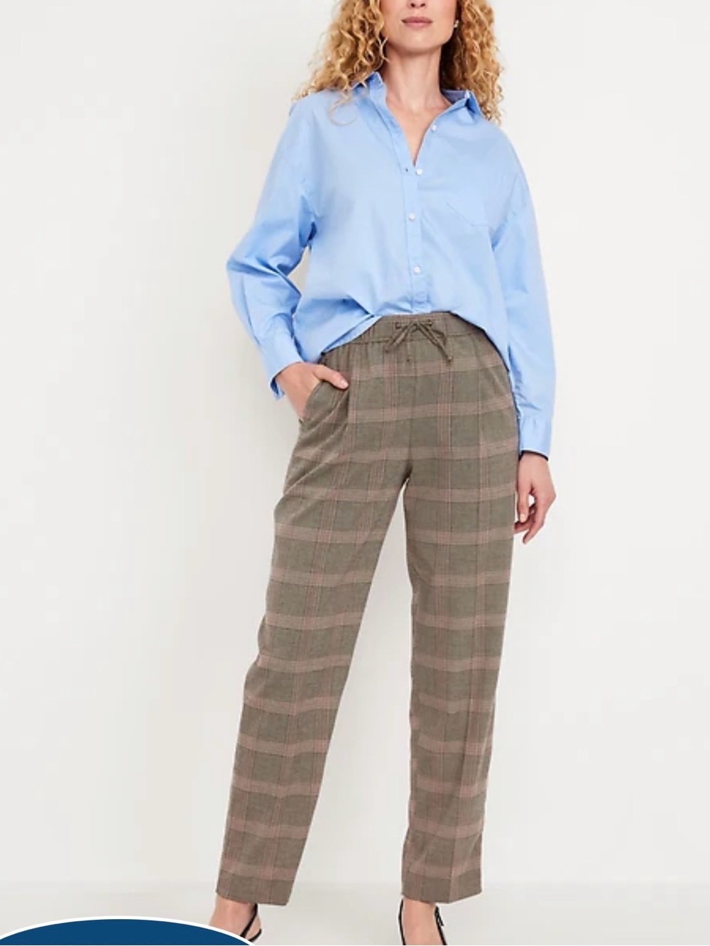 Old Navy Women- Dark Green Plaid